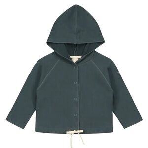 Gray Label - Organic Cotton Hoodie in Grey Blue Sz 18-24mo